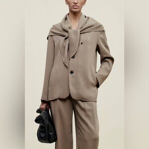 Kallmeyer New Jamie Scarf Blazer Jacket Viscose Cady Size 0